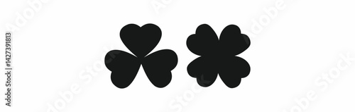Shamrock vector icon. leaf clover flat vector icon. Vector EPS.