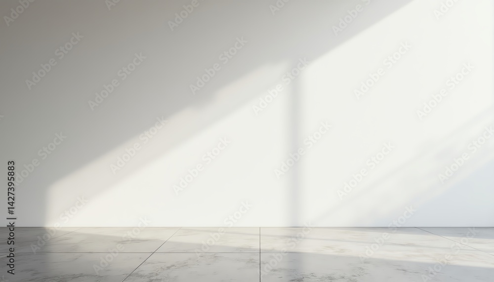 Minimalist interior with natural light effect. Minimalist interior with natural light effect.