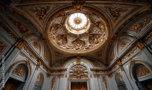 Wallpaper Mural Ornate Ceiling, Royal Interior Torontodigital.ca