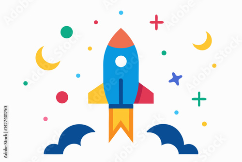 rocket in space