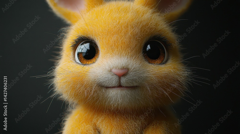 Cute fluffy rabbit close-up Cute fluffy rabbit close-up