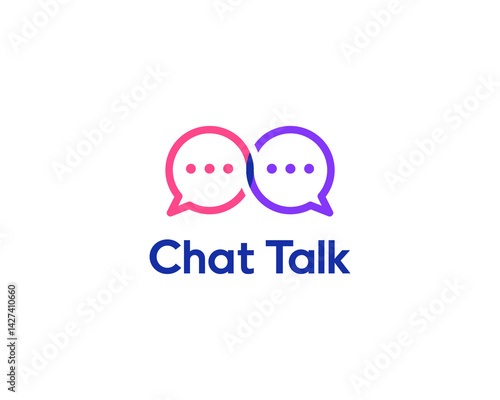 Chat talk logo
