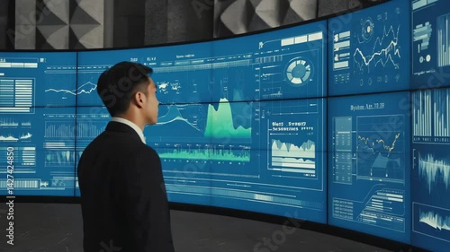 Businessman plan strategy marketing and finance to goal in 2025 planning business