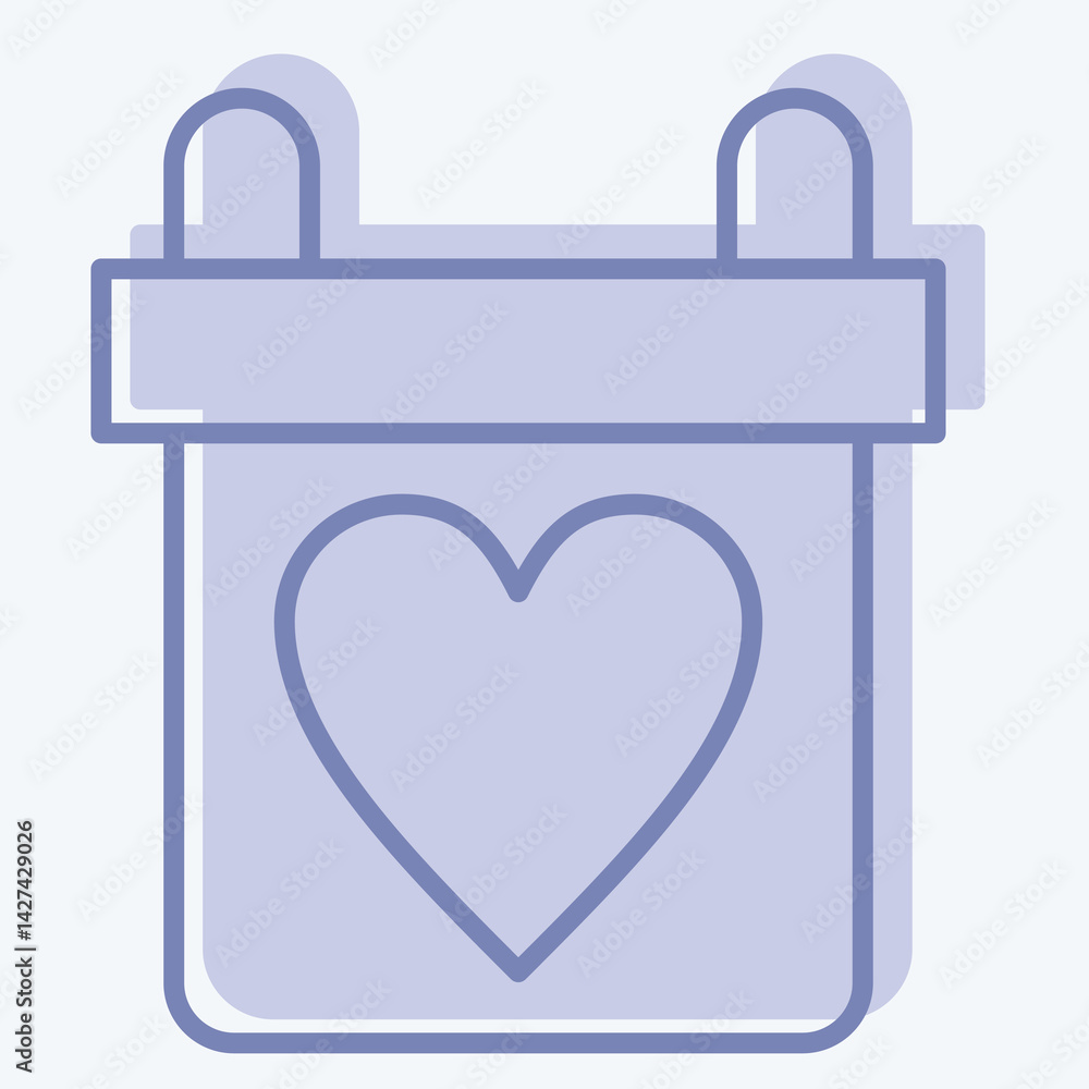 Icon Gift. related to World Peace symbol. two tone style. design editable Icon Gift. related to World Peace symbol. two tone style. design editable