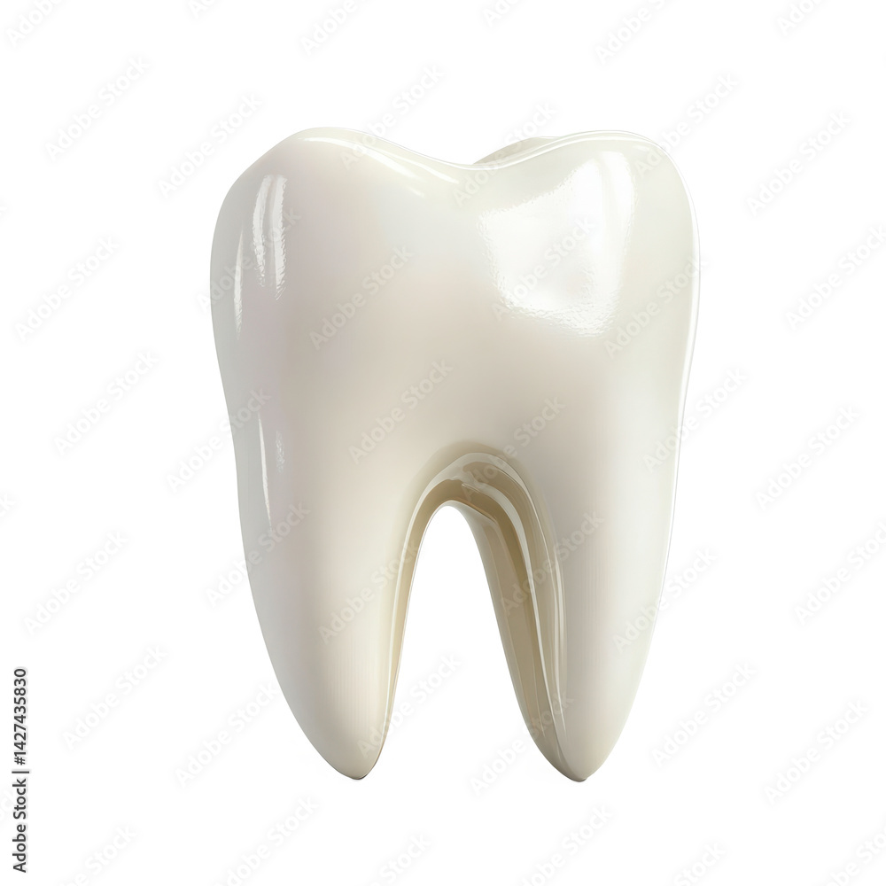A close up of a single molar tooth with a white enamel surface isolated on a black background studio shot A close up of a single molar tooth with a white enamel surface isolated on a black background studio shot