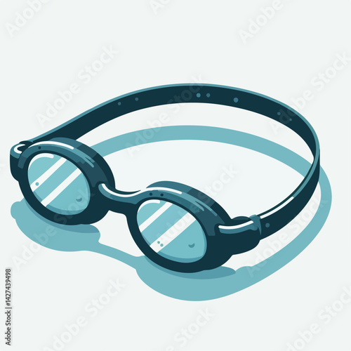swimming goggles vector illustration