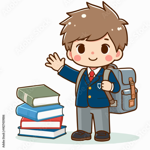 vector illustration of a pupil