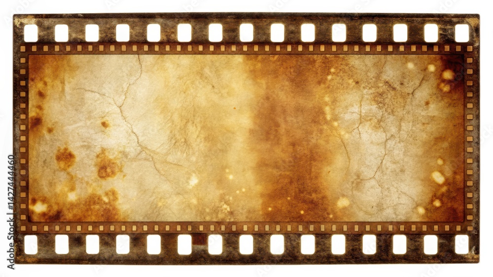 Film strip with aged celluloid film, dust accumulation and scratches , worn film, film, worn film,film, celluloid film Film strip with aged celluloid film, dust accumulation and scratches , worn film, film, worn film,film, celluloid film