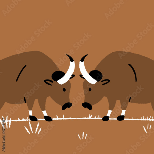 bull vector illustration