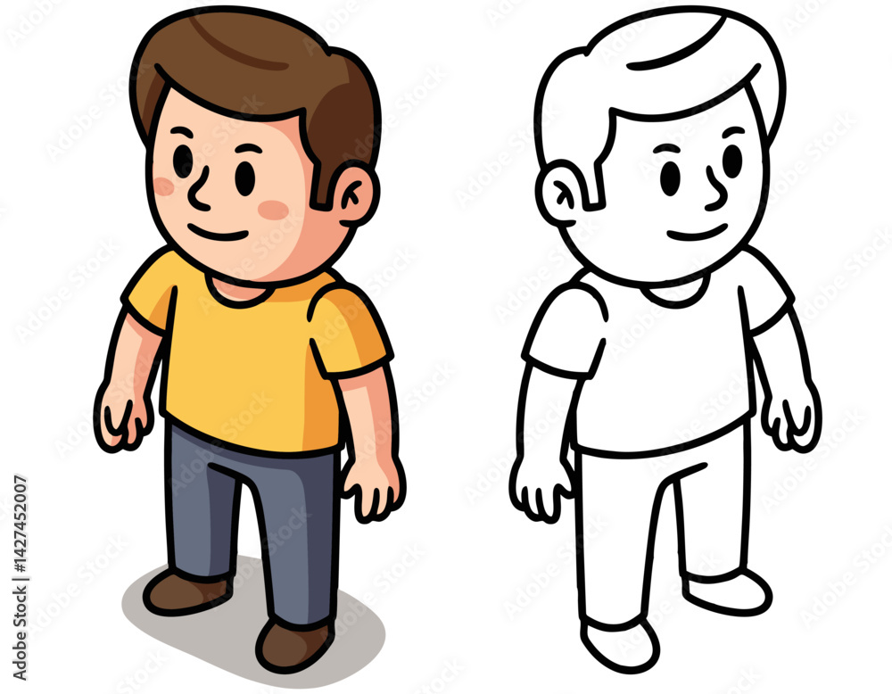 man pose isometric vector design illustration man pose isometric vector design illustration