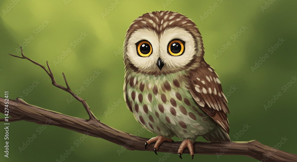 Obraz premium Owl Digital Painting