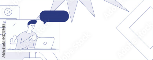 Education and learning people flat vector concept hand drawn illustration
