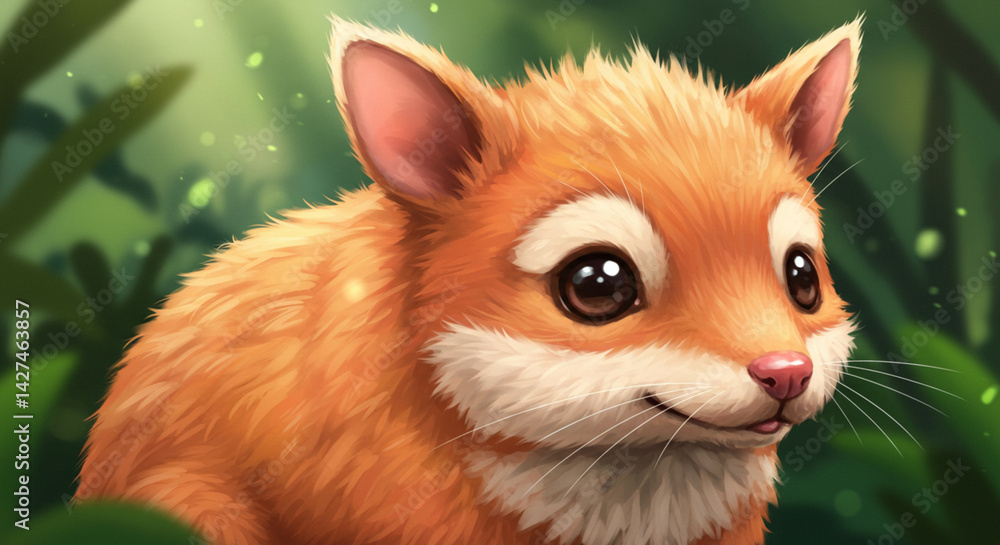 Fototapeta premium Bandicoot Digital Painting