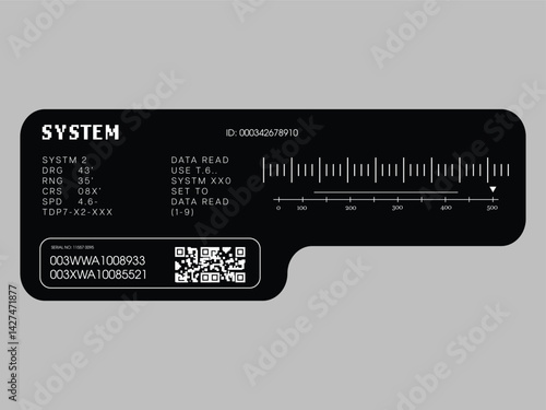 Label pack design. Vector graphic asset for streetwear design. Retro futuristic element in Y2K for apparel, clothing and poster design