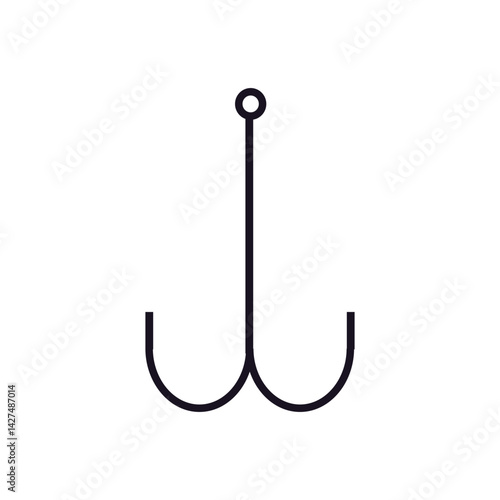 fishing hook vector illustration