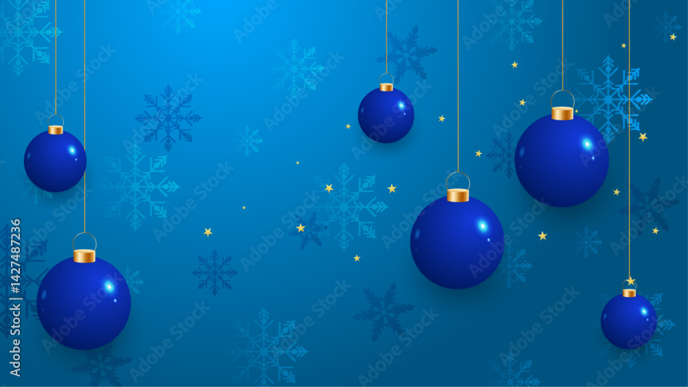 Blue holiday background with snowflakes, ornaments. Great for festive social media posts, winter themed designs, holiday greeting cards, and seasonal advertisements. Blue holiday background with snowflakes, ornaments. Great for festive social media posts, winter themed designs, holiday greeting cards, and seasonal advertisements.