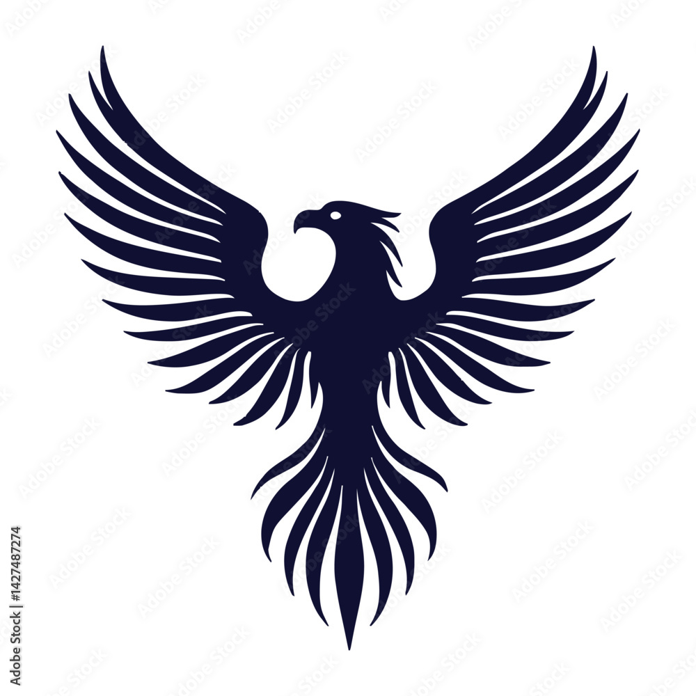 Fototapeta premium eagle tribal tatto vector design