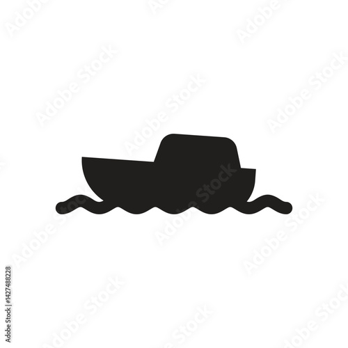 silhouette of a boat