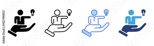 Mentorship icon sheet multiple style collection