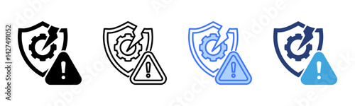 Crisis icon sheet multiple style collection