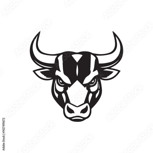 Bull Logo Vector Image Graphic