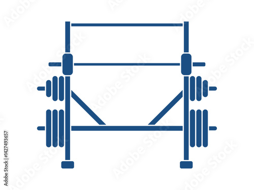 Dumbell Rack icon. Fitness icon and symbol. Fitness elements. Fitness equipment. Simple flat vector icon.