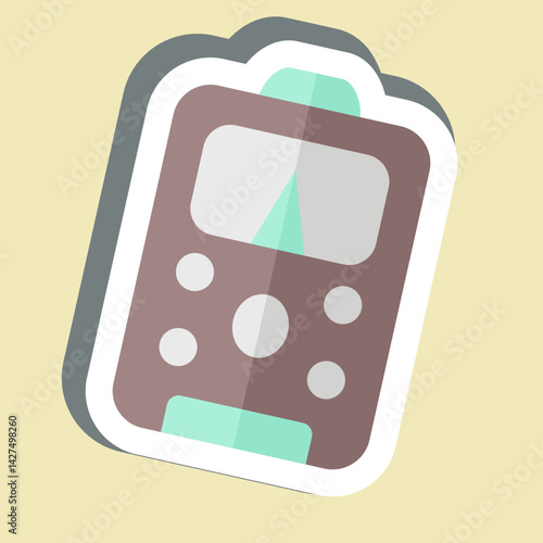 Sticker Power Meter. related to Repair Tools symbol. design editable