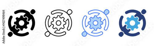 Cohesion icon sheet multiple style collection