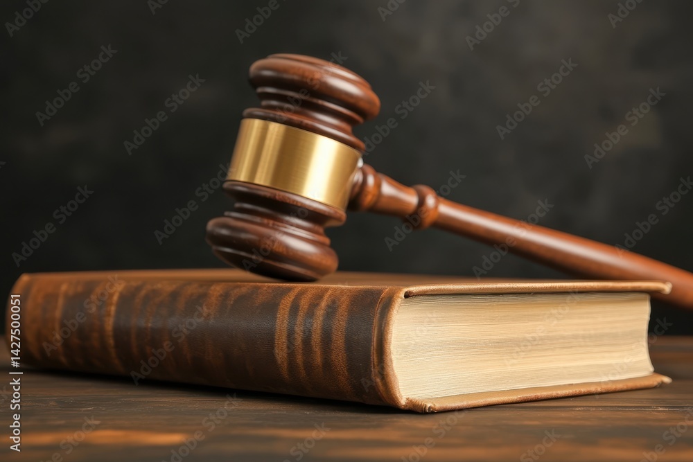 Judge's gavel and law book Judge's gavel and law book