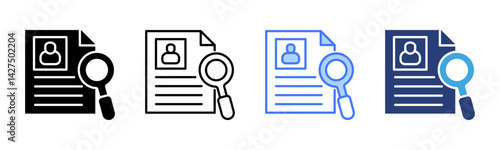 Identity icon sheet multiple style collection