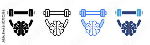 Brain Training icon sheet multiple style collection