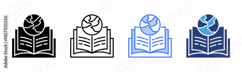 Global Learning icon sheet multiple style collection