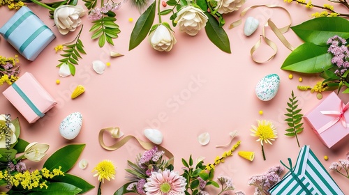 Spring Bank Holiday Natural Background: Spreading the Fresh, Cozy and Full - of - Vigor Scene of Spring Bank Holiday with Natural Phenomena