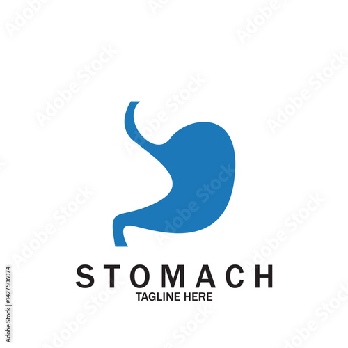 Stomach Logo vector illustration design creative Gastroenterology Healthy Logo element icon  Stomach healthcare icon vector template