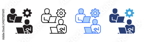 Co Worker icon sheet multiple style collection