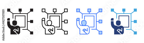 Skill icon sheet multiple style collection