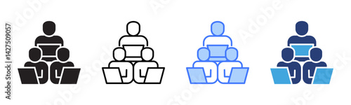 Team icon sheet multiple style collection