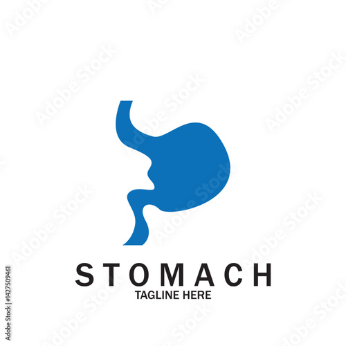 Stomach Logo vector illustration design creative Gastroenterology Healthy Logo element icon  Stomach healthcare icon vector template