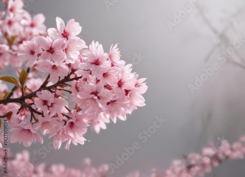 Wallpaper Mural Delicate pink sakura petals drift on soft-focus spring background ,  serenity,  spring,  macro Torontodigital.ca