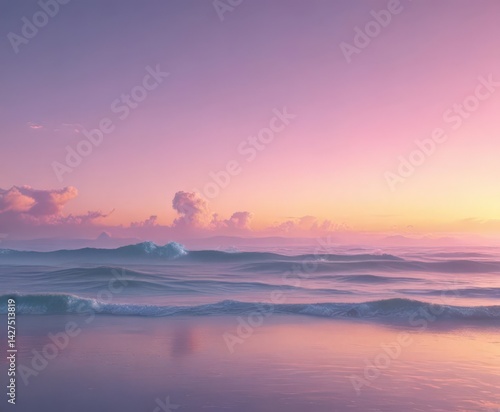 Wallpaper Mural Fuzzy pastel sunset, pink, blue, yellow gradient  ,  ethereal,  sky Torontodigital.ca