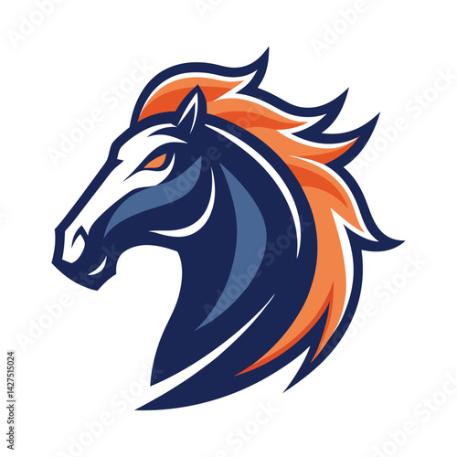 Wallpaper Mural Bold Horse Mascot Logo Torontodigital.ca