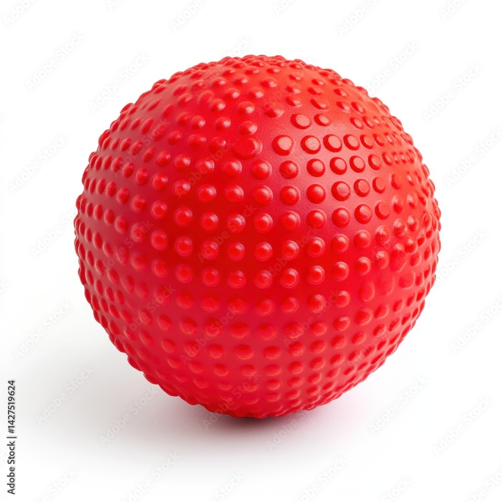 Red textured exercise ball Red textured exercise ball
