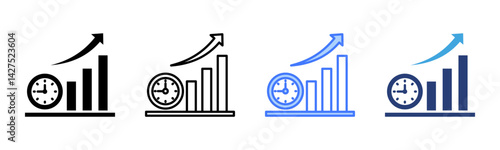 Time To Market icon sheet multiple style collection