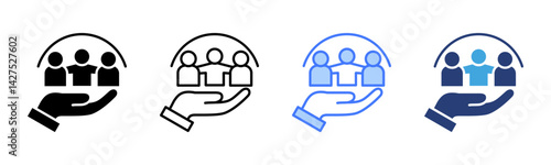 Inclusion icon sheet multiple style collection