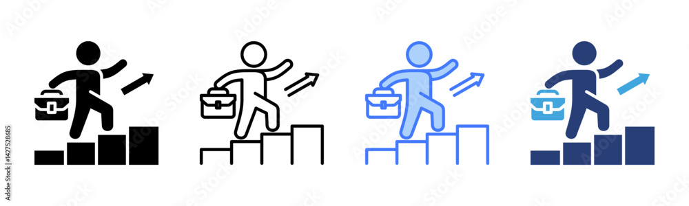 Career Promotion icon sheet multiple style collection Career Promotion icon sheet multiple style collection