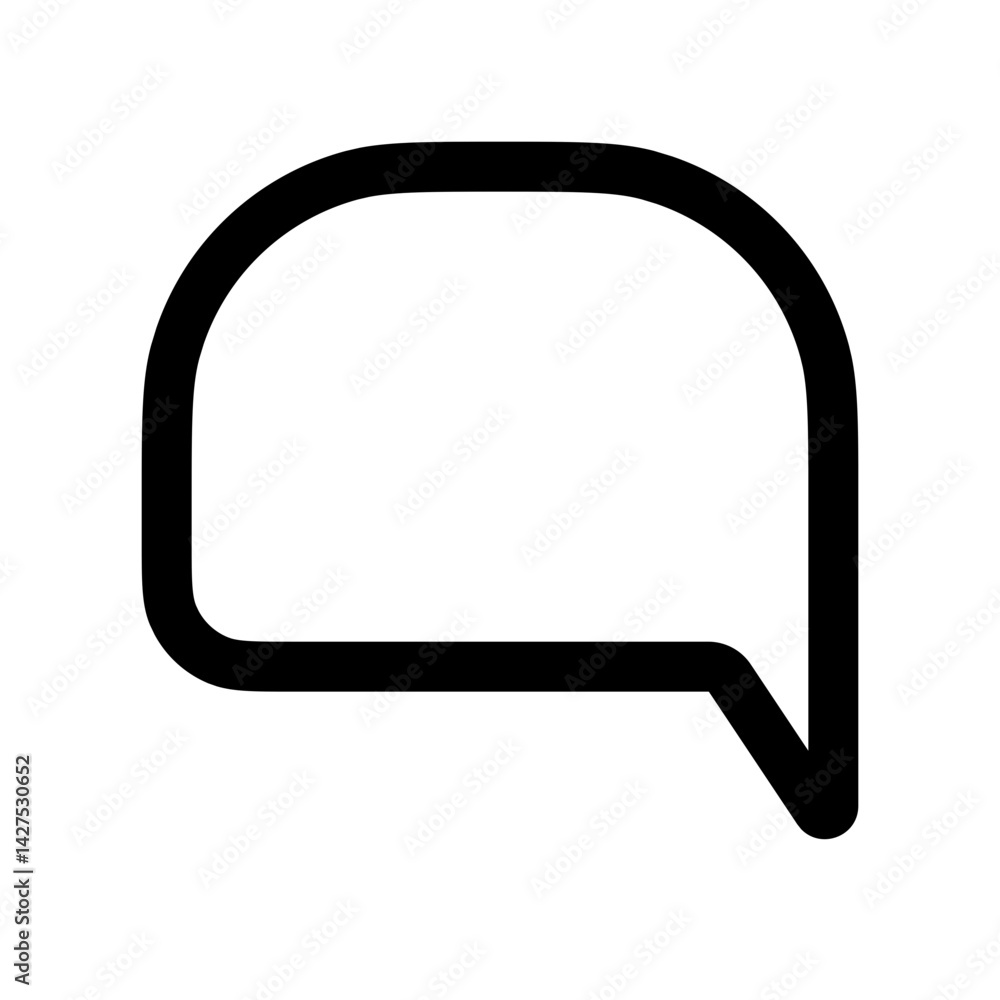 Naklejka premium rounded square bubble