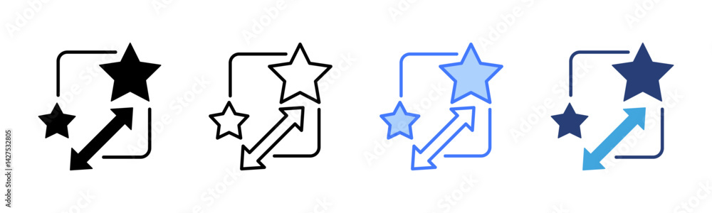 Capability Gap icon sheet multiple style collection Capability Gap icon sheet multiple style collection
