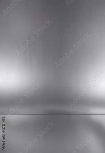 Sleek silver metallic backdrop, brushed texture , brushed metal, foil, glossy