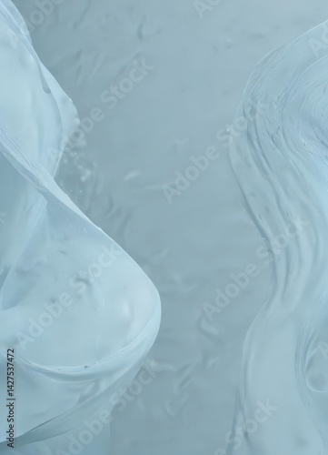 Subtle swirls in calming light blue, textured abstract background , visually appealing, flow