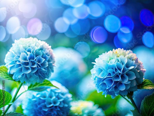 Wallpaper Mural Minimalist Blue White Background AI Photo, Depth of Field Torontodigital.ca